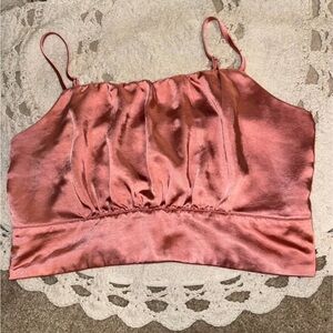 Lulu's Blush Satin Camisole Top